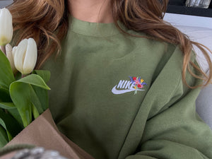 
                  
                    XL - sage green swoosh sweatshirt
                  
                
